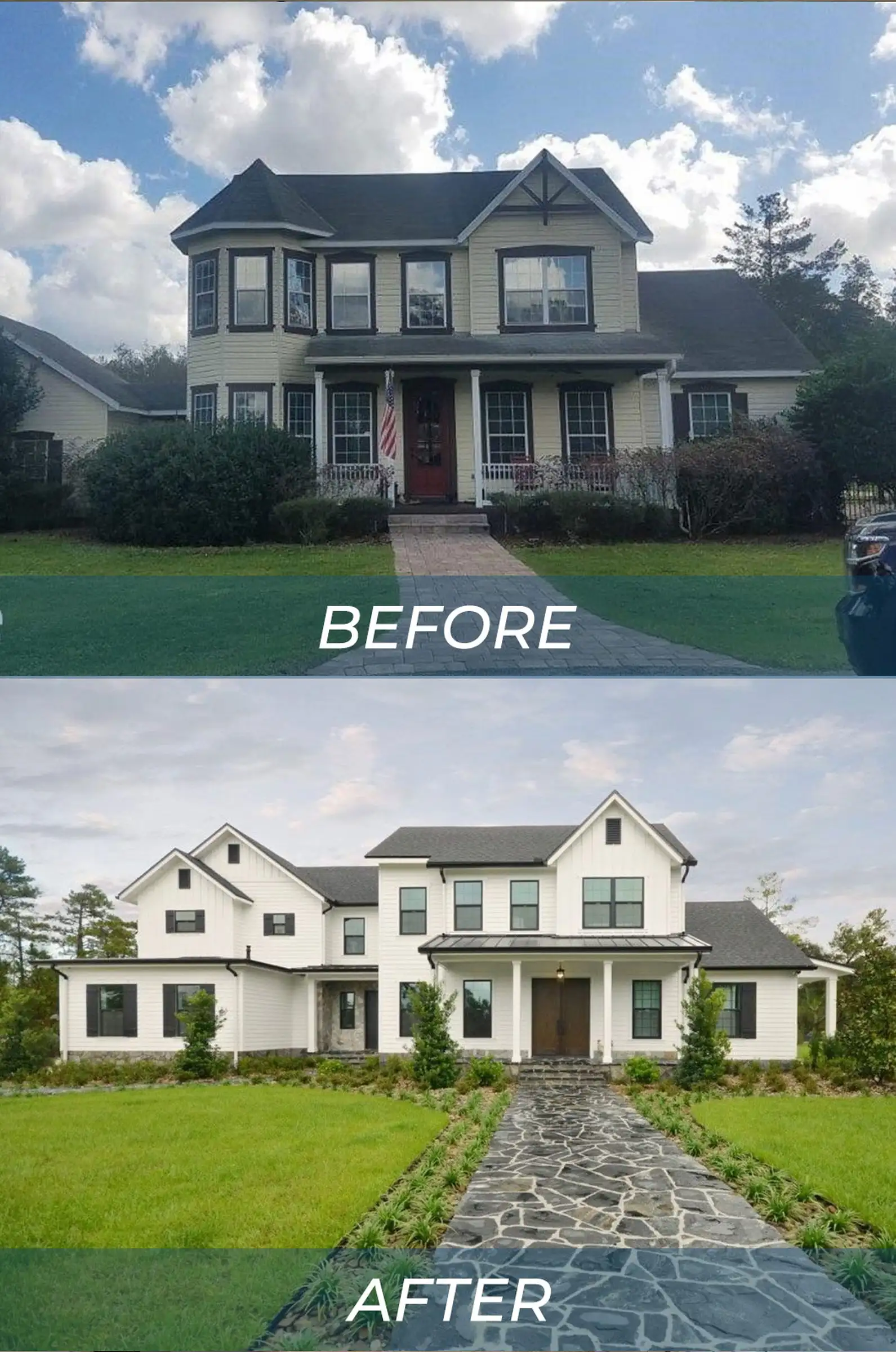 Before and after of a Total Solutions Group remodel, photo 3 of 3